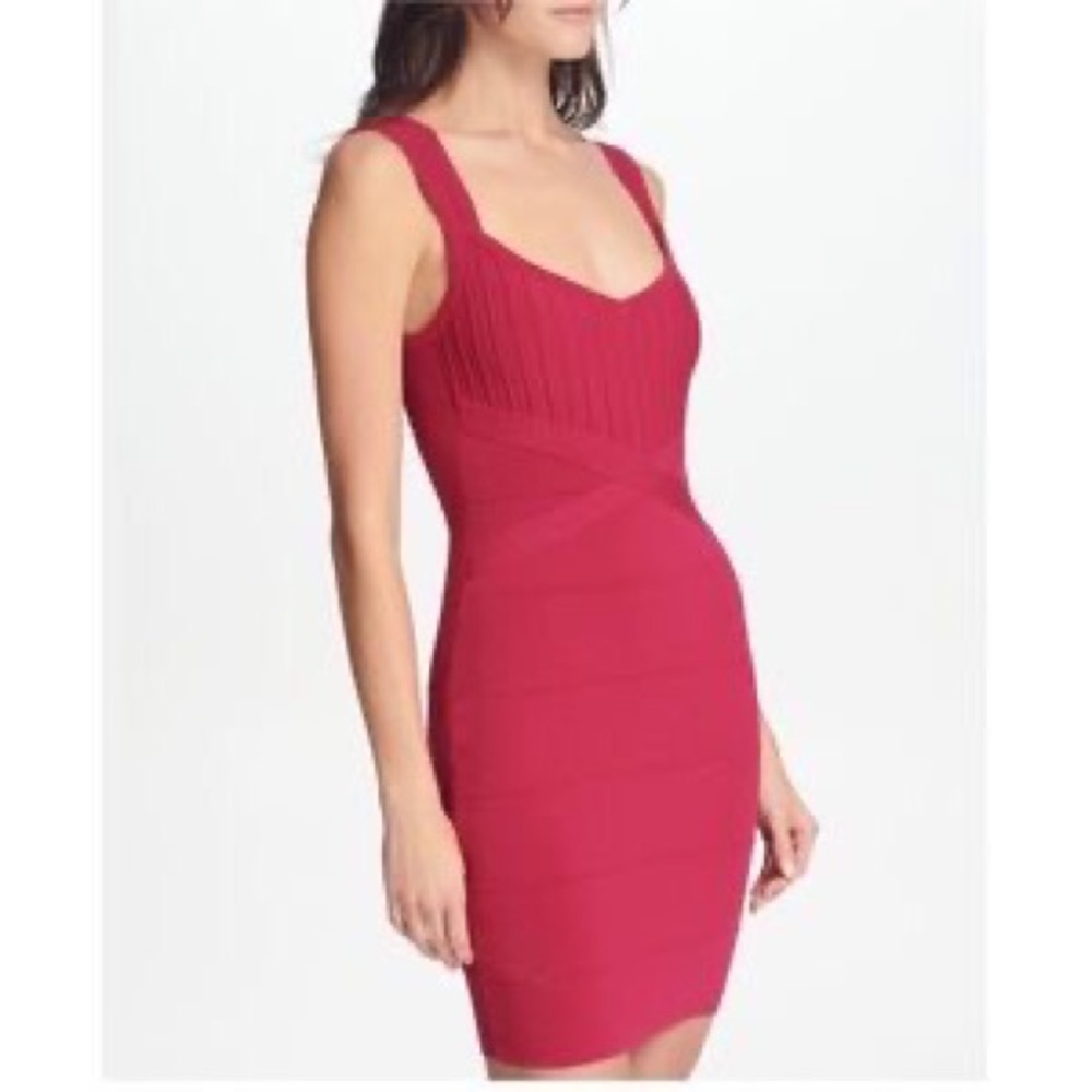 Guess Bandage Dress Deep Pink Size 0 NWT